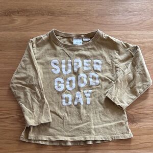 Zara Kids Long Sleeve Tee with White Print